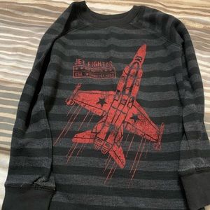 Black-Greyish long sleeves size {5}